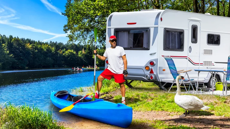 Wake up to a day of canoeing on the Krutynia river in Masuria.