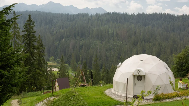 Have the best of both comfort and nature, with elegant glamping in Bukowina Tatrzańska.