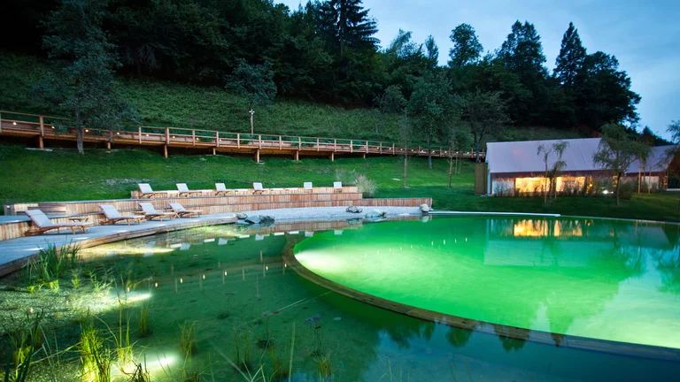 Try out the Herbal Glamping Resort Ljubno for a different spin on camping.