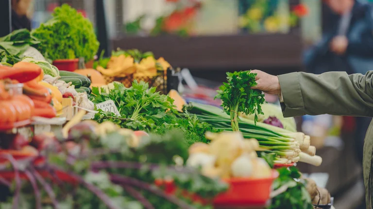 Exult in the beautiful, colorful produce at Riga Central Market.
