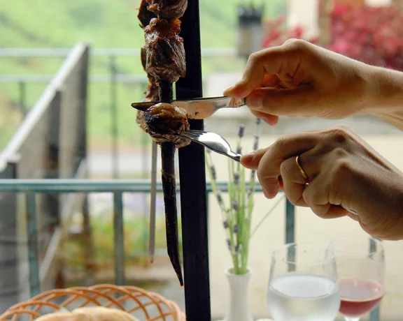 Espetada, a typical Portuguese dish