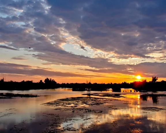 apus de soare in Delta Dunarii1