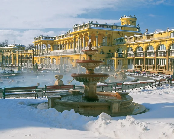 Budapest, Hungary. Széchenyi baths.