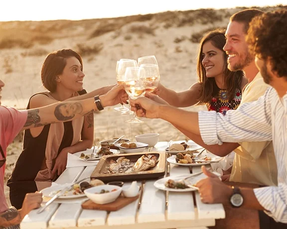 Toast to your travels on Deserta Island