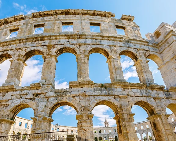 Arena, exterior wall, Pula, Croatia