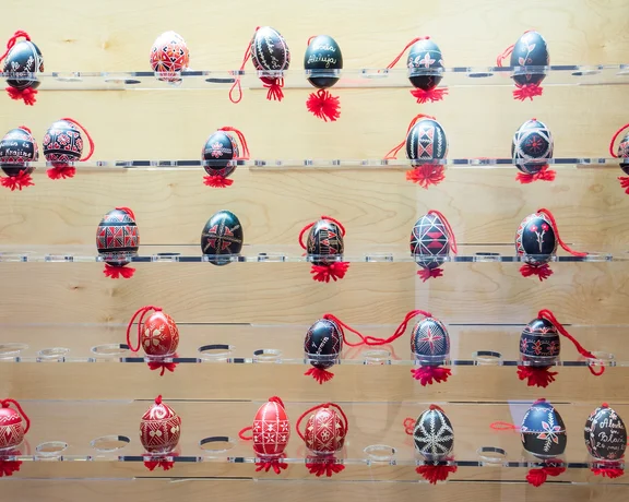 How are you going to choose which delicately decorated eggs to take home?