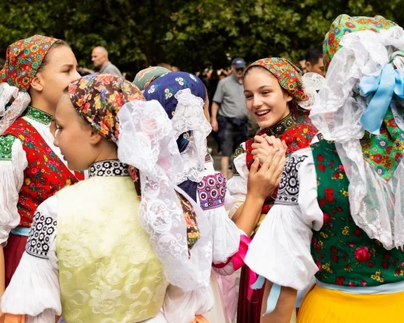Enjoy the variety of folk costumes from many regions of Slovakia at the festival.