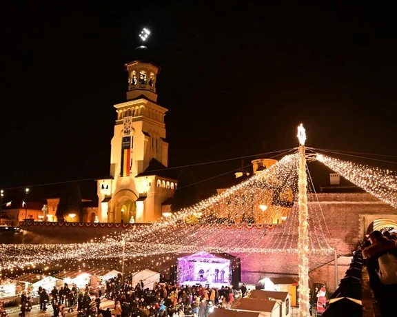 Alba Iulia Christmas fair, Romania.