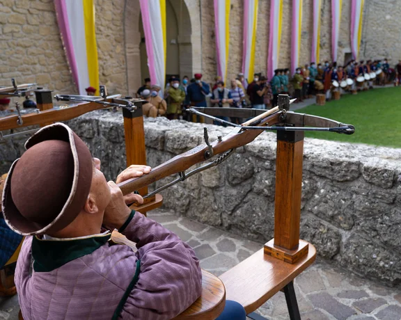 See and hear pageantry at the Public Palace.