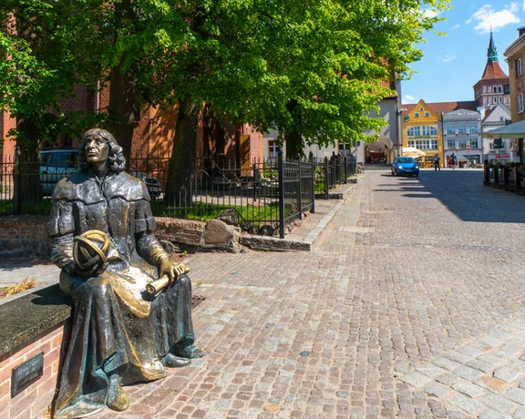 Remember the contribution of Nicolas Copernicus at his monument in Olsztyn.