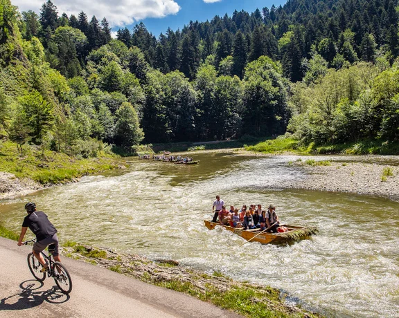 Tour along Velo Dunajec and you may see want to add rafting to your trip!