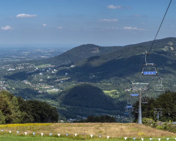 Walk the mountain trails in Wisła where Olympic star Adam Małysz was born.