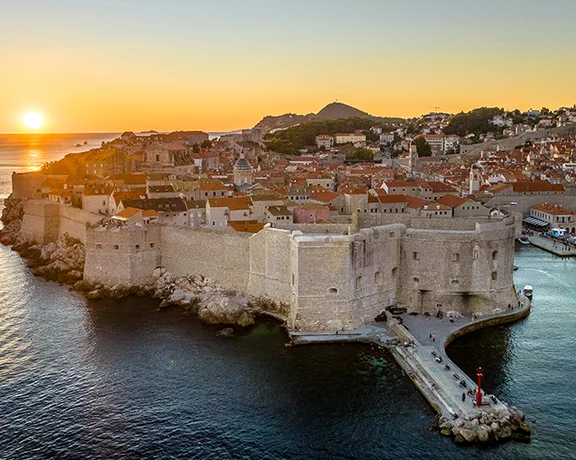 Dubrovnik at sunset will make you fall in love with the city if you haven't already!
