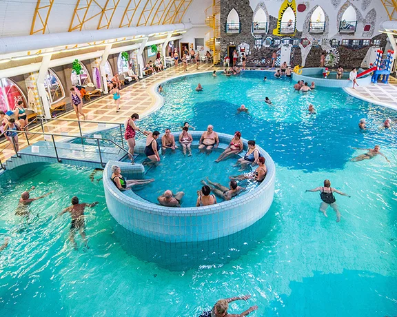 Seeking fun and health at the same time? Then Corvinus Thermal water world is a must!