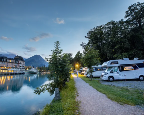 Revel in front row seats for mountain vistas and gentle waterfront at TCS Camping Bönigen-Interlaken.