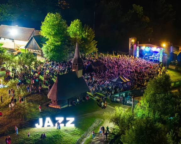 Jazz in the park festival in Romania.