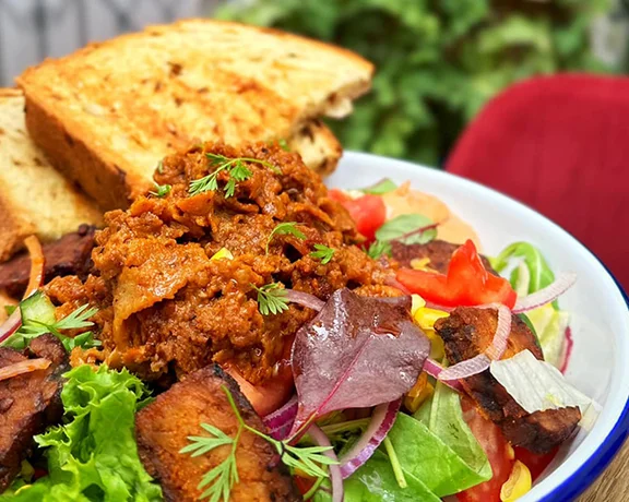 Dig into a hearty salad bowl at Balans Bistro.