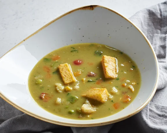 Rely on the classic mainstay, vegetable soup, to keep you going.