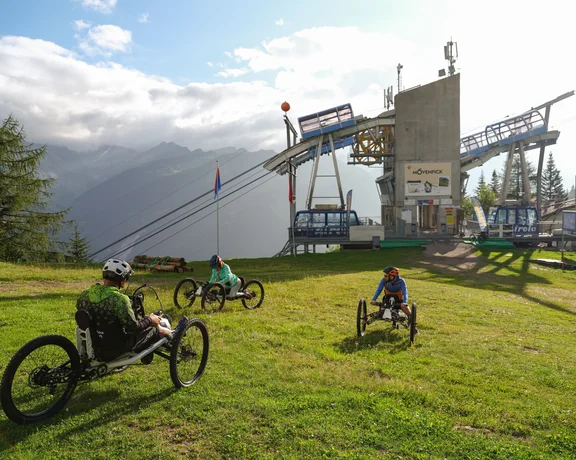See wonderful mountain sites using handcycles to move about.