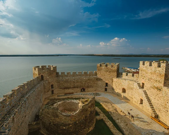 View of Ram Fortress overlooking the Danube River.