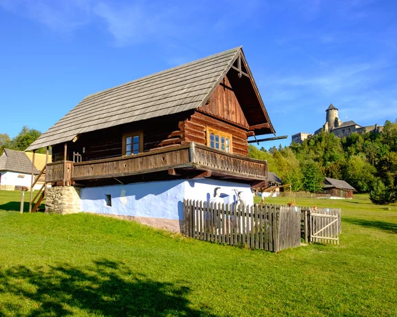 buildings, including a wooden Greek Catholic church with the richest interior decoration.