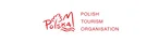Polish Tourism Organisation red logo with stylized "Polska" and text on white background.