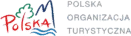 Polish Tourism Organization logo with stylized tree and mountain.