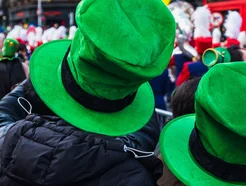Saint Patrick's Day Parade covers the streets of Ireland