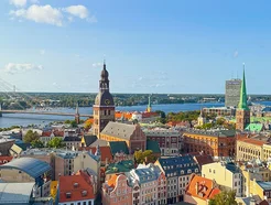 Riga the capital of Latvia.