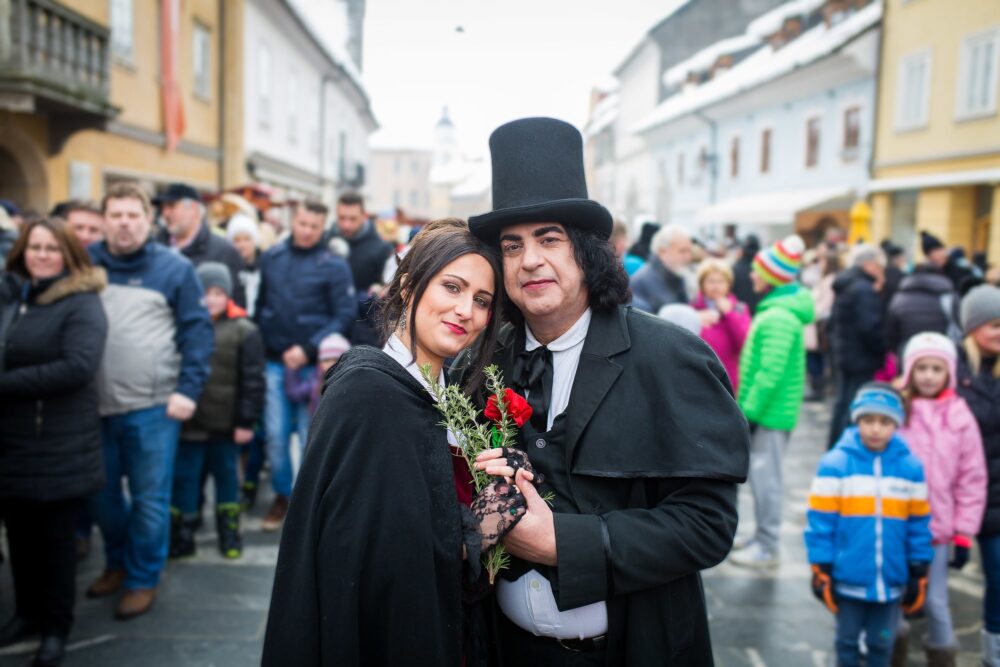 Appreciate the efforts of costumed locals on Slovenian Culture Day, Preseren