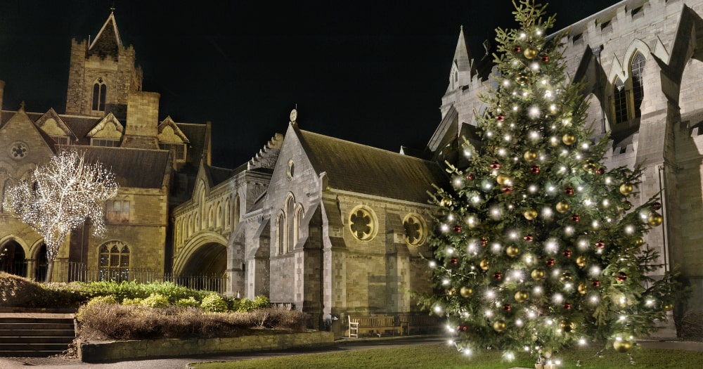 Be enchanted by the beautiful lights at Christ Church Cathedral, Dublin 