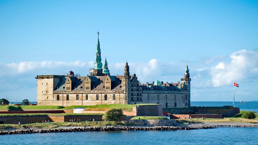 Kronborg castle in Copenhagen, Denmark