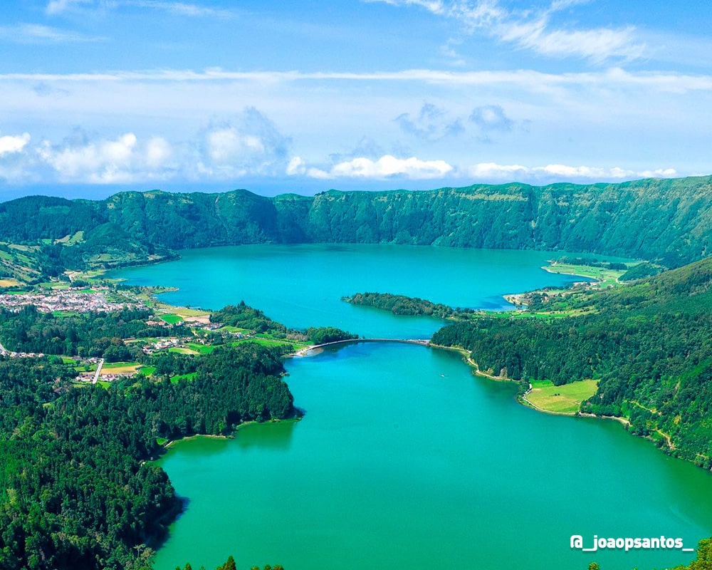 The two lakes in the Island of São Miguel, Azores