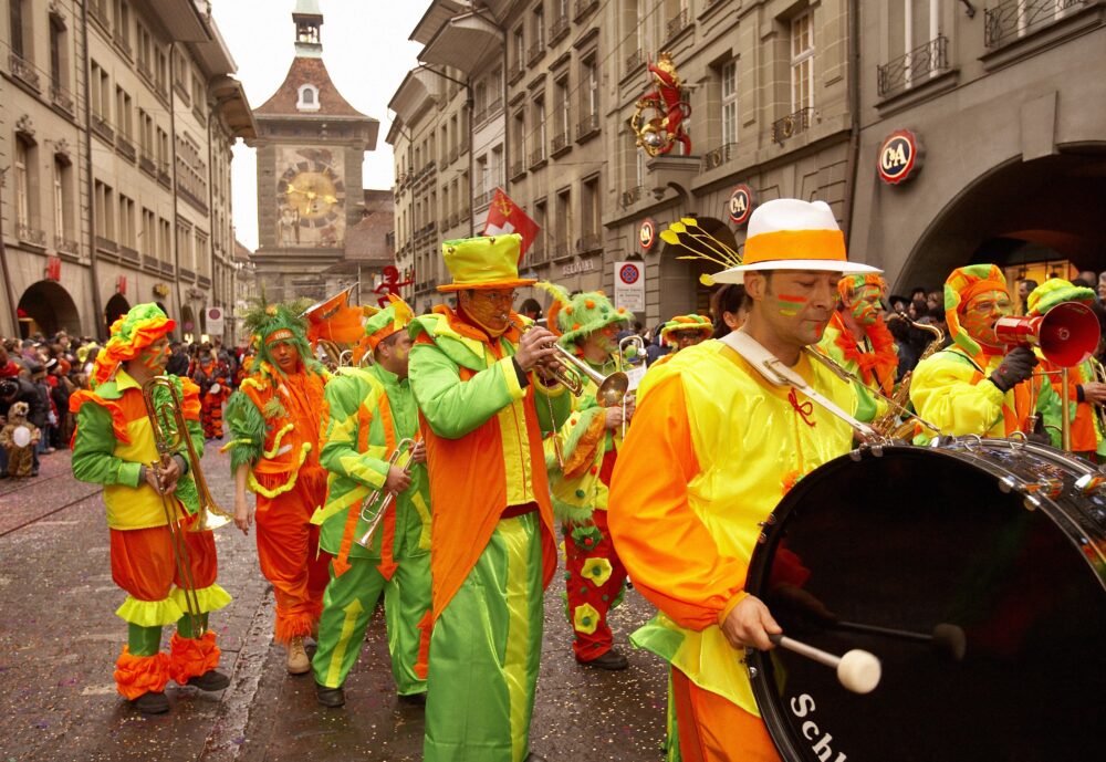 See the bright Fasnacht parade taking over the streets of the city. 