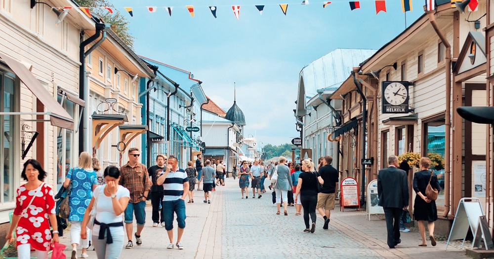 Roam around Old Rauma's charming cobbled streets and colorful wooden houses