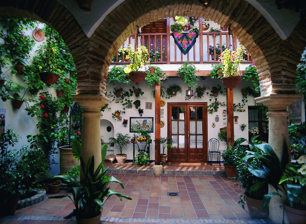 Visit dazzling patios in Spain