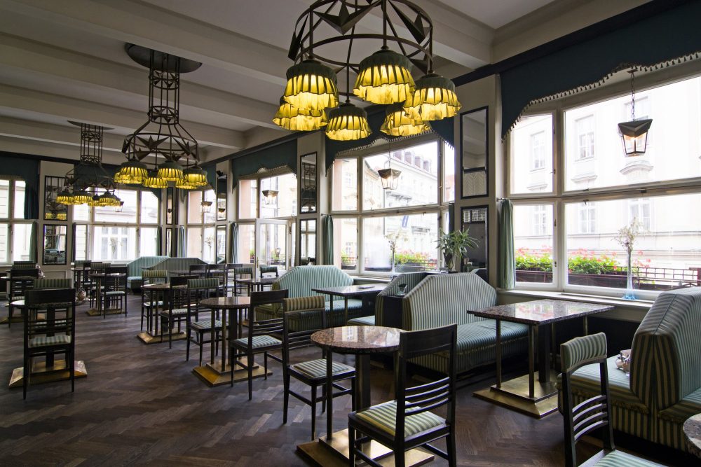 Grand Café Orient - the only original Cubist café in the world © CzechTourism Pavel Hroch.