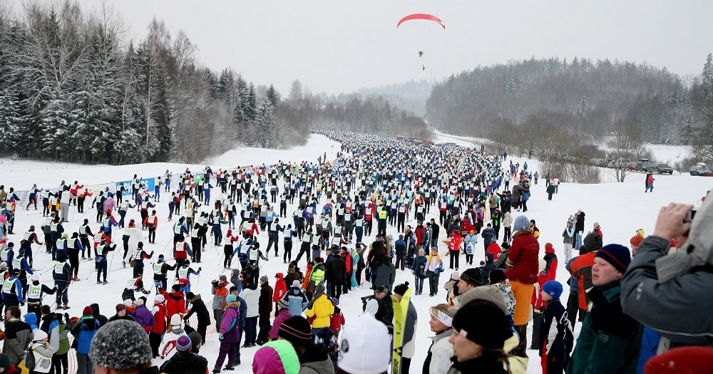 Tartu Marathon: Test your skiing skills in a wintery race through the forests of South Estonia. 