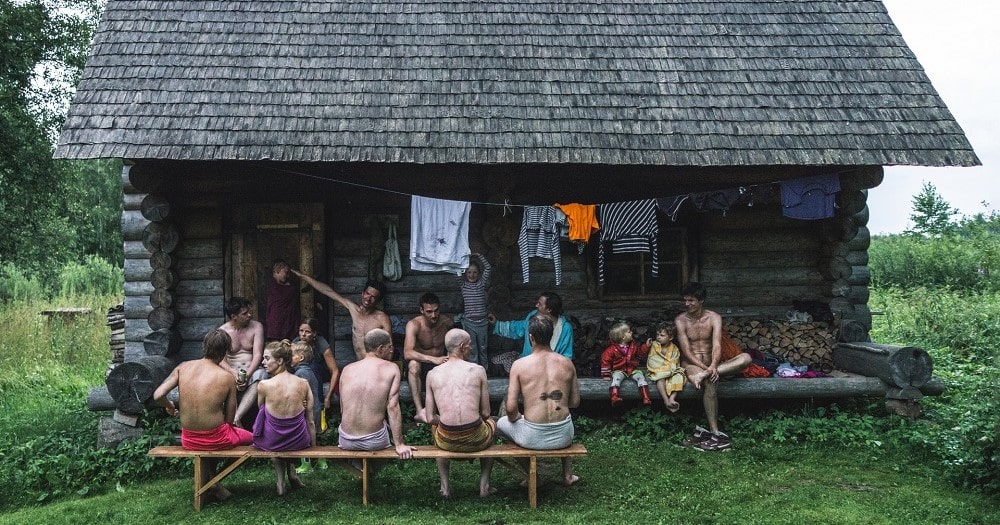 Socialize with sauna-goers in between sessions outside of traditional Estonian saunas