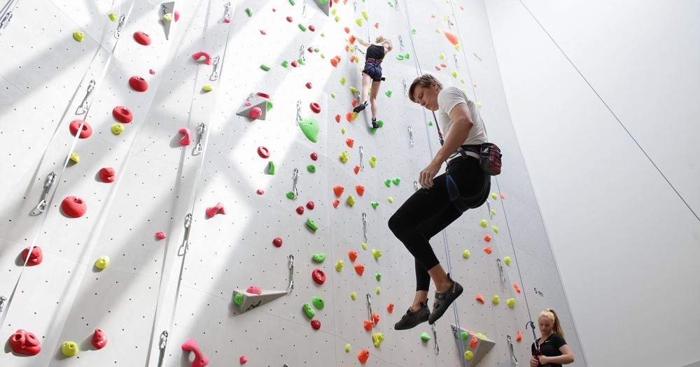 Scale the highest climbing wall in the Baltics