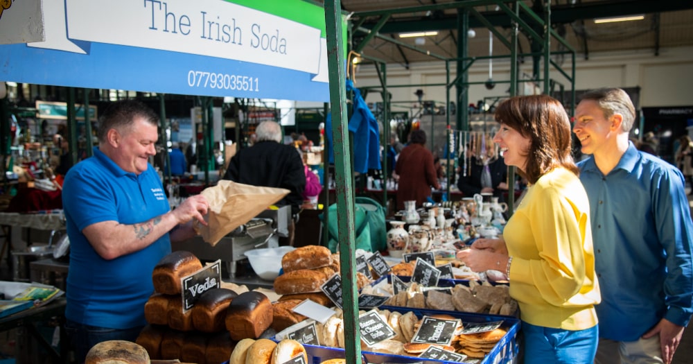Explore the eclectic offering at St George's Market Belfast, held here since the 1600s and now in a 19th-century hall.
