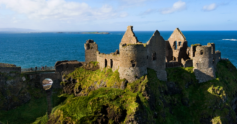 You'll feel the dramatic past of Dunluce Castle in County Antrim