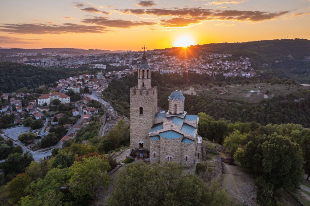 Holy Ascension of Lord Cathedral in Tsarevets fortress, Veliko Tarnovo city, Bulgaria 