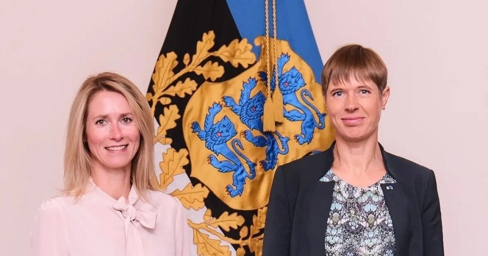 Interesting fact: for most of 2021, Estonia had two female heads of state — Prime Minister Kaja Kallas (left) and President Kersti Kaljulaid (right)