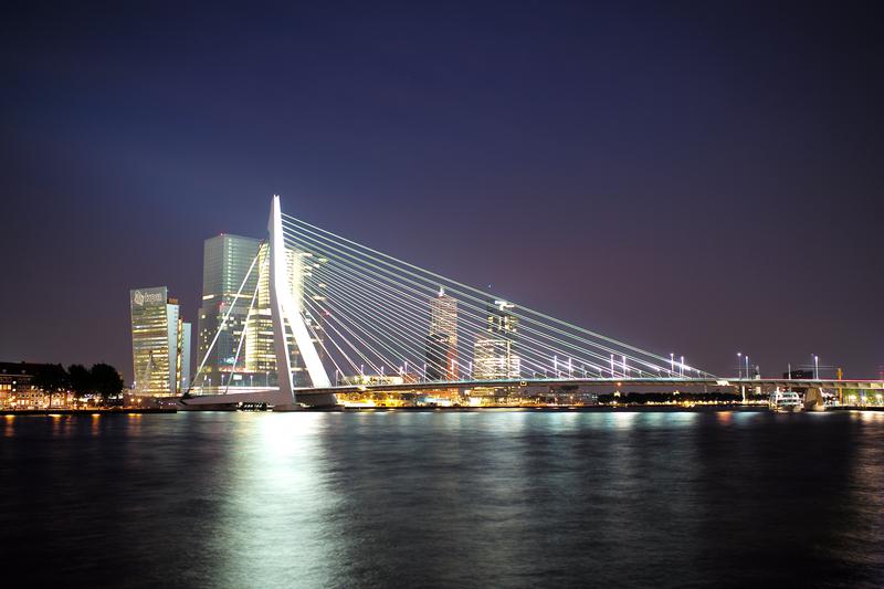 The Erasmus Bridge is just one of the wonders of the sea you'll find in Rotterdam.